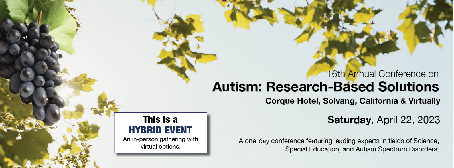 16th Annual Conference on Autism: Research-Based Solutions